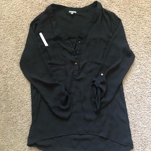 Black Button Up Blouse For Teen to Women’s